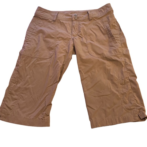 Patagonia Brown Roll Up Bermuda Solimar Shorts Sz 4 - Picture 2 of 9